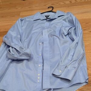 Croft & Barrow Light Blue Checkered Dress Shirt